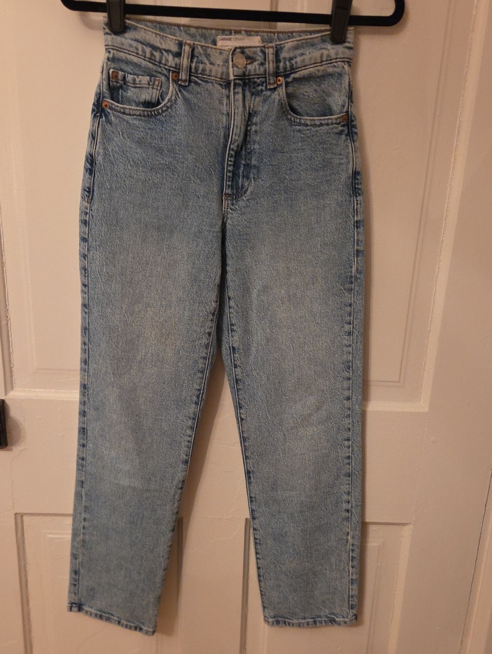 Garage Denim High-Rise Straight Leg Women’s Jeans in Light Blue